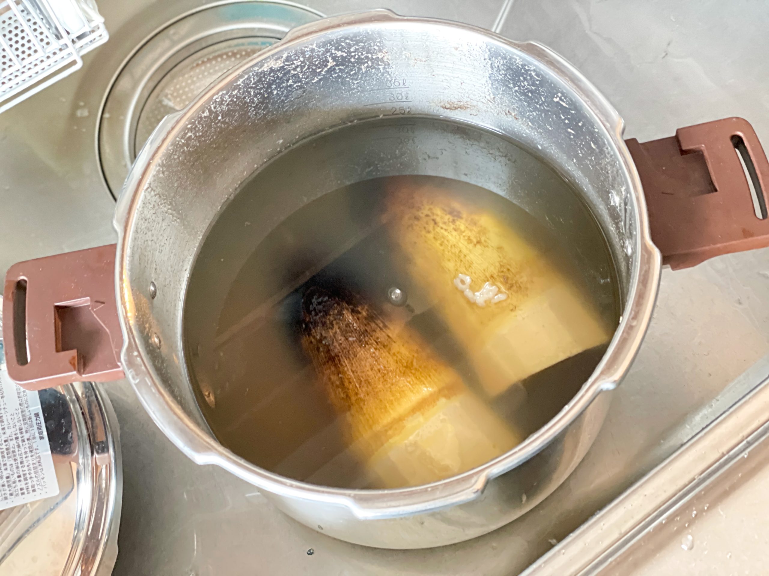 筍を圧力鍋で茹でる方法
