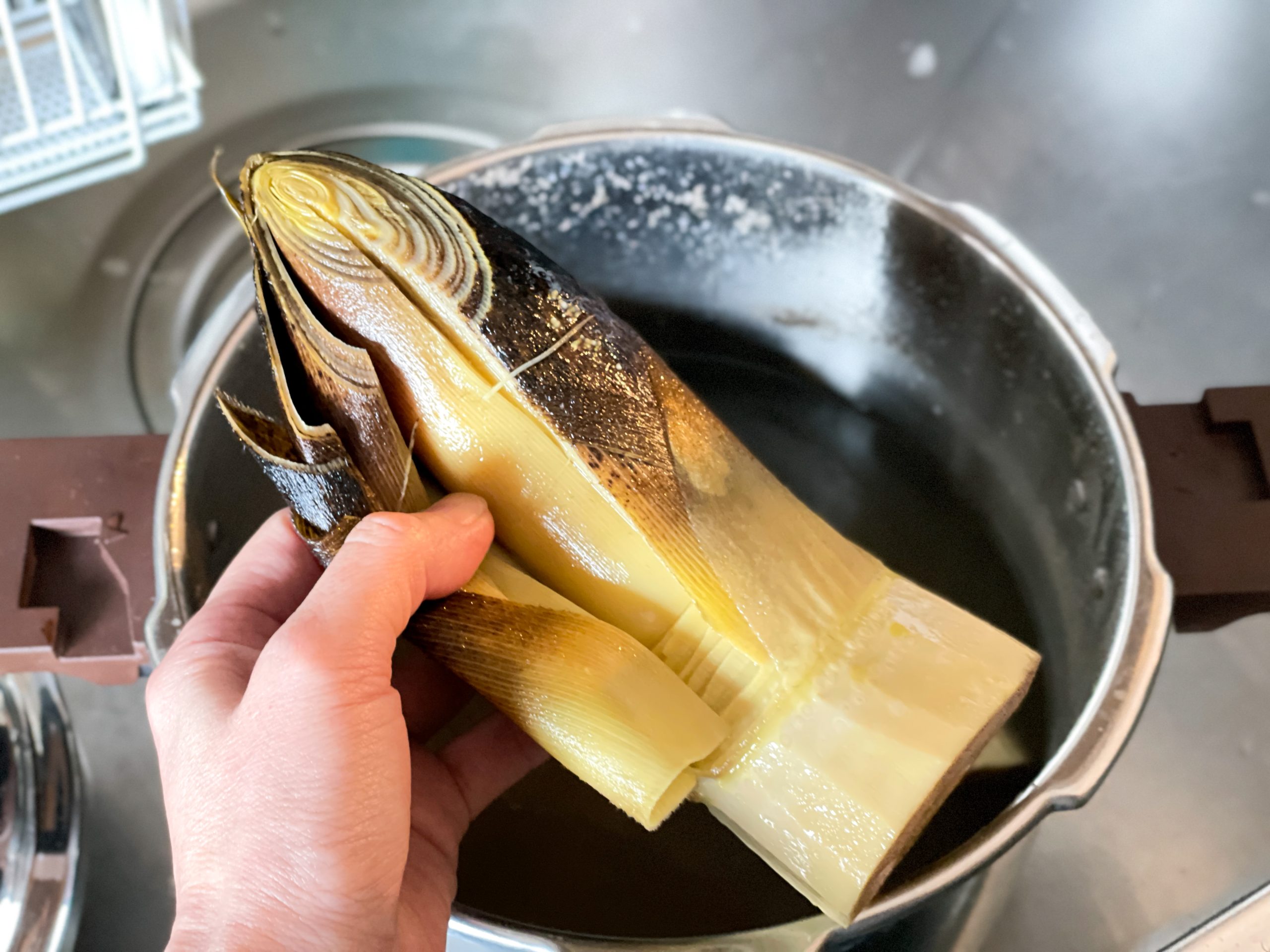 筍を圧力鍋で茹でる方法