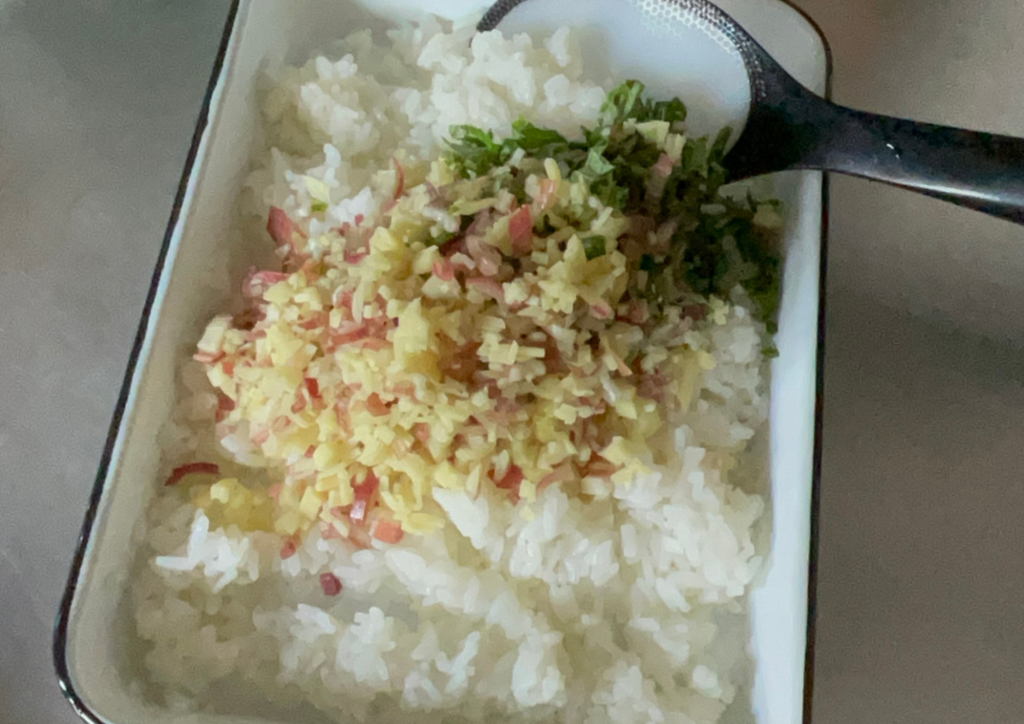 薬味ごはんの作り方